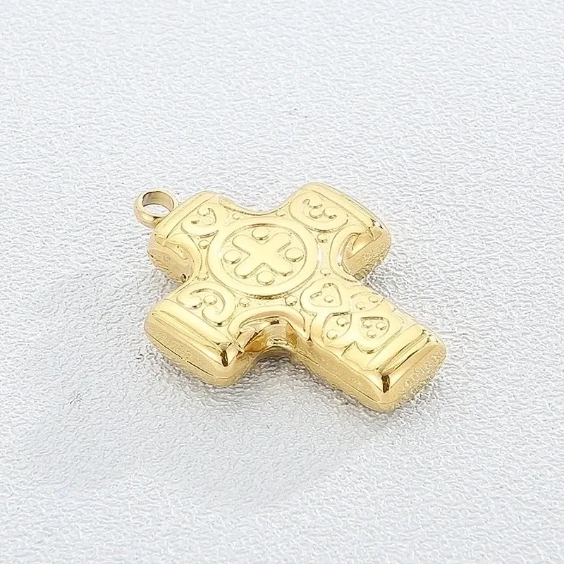 1 Piece Classic Style Commute Cross Stainless Steel Pendant Jewelry Accessories