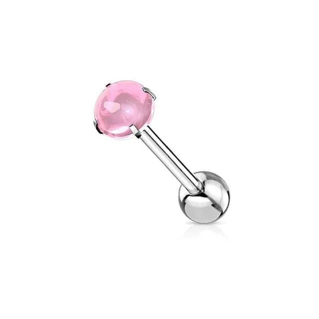 1/2PC Rose, Heart, Skull Tongue Piercing Stainless Steel Body Jewelry