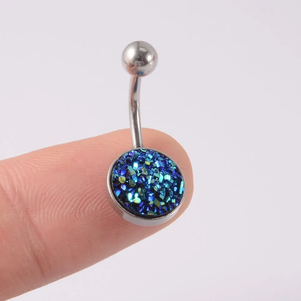1Pc Navel Piercing Devil Heart Surgical Steel Body Jewelry
