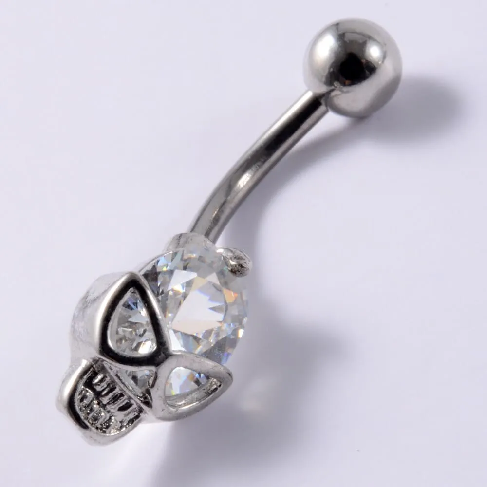 1Pc Navel Piercing Devil Heart Surgical Steel Body Jewelry