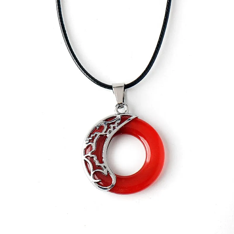 Anime Tian Guan Ci Fu Necklace Hua Cheng Cosplay Xie Lian Moonlight Pendant Choker Necklaces Couple Jewelry Valentine's Day Gift