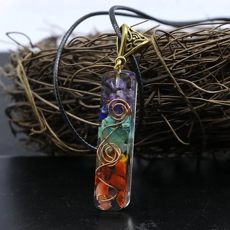 Copper Wire with Natural Stone Pendants