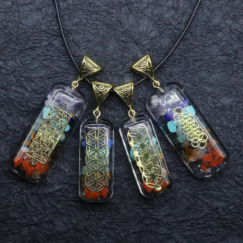 Copper Wire with Natural Stone Pendants