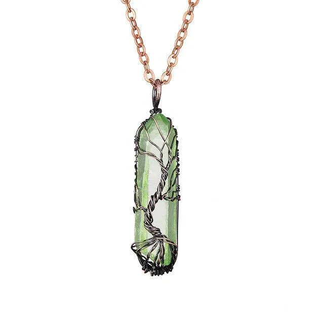 Copper Wire with Natural Stone Pendants
