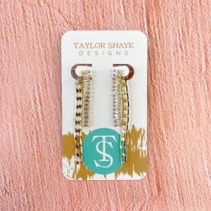 Dixie CZ Chain Drops Earrings by Taylor Shaye