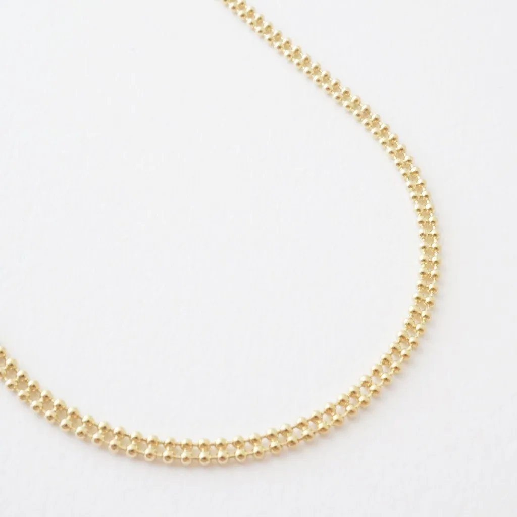 Double Ball Chain Necklace - Final Sale