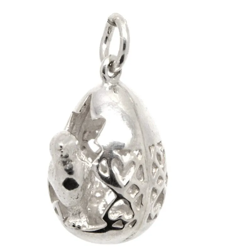 Gold Hatching Egg Charm