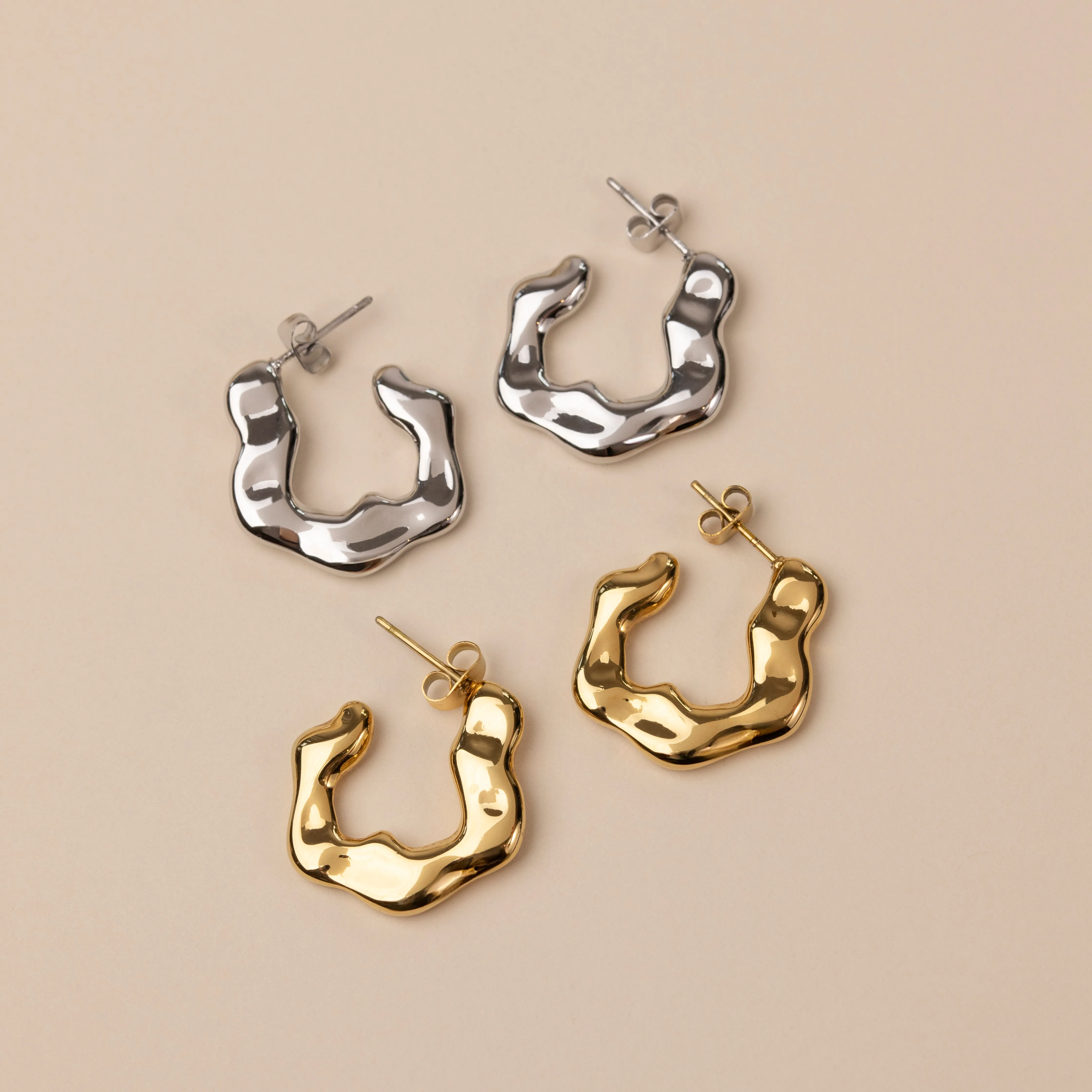 Irregular Hoop Earrings
