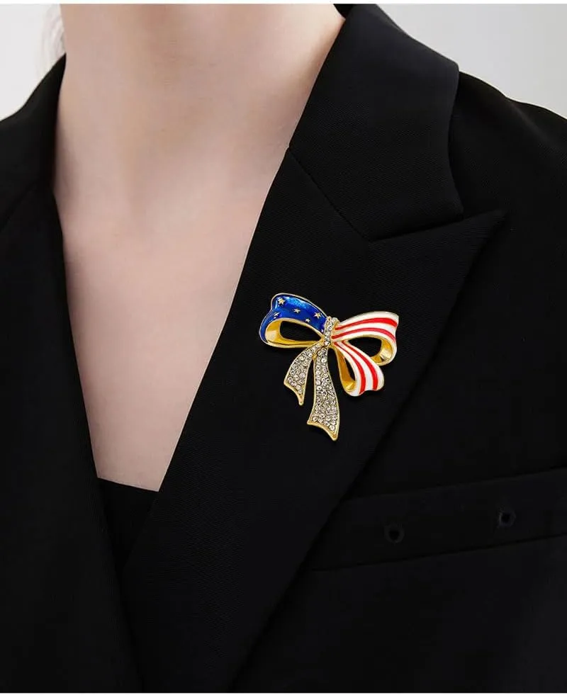 Kamala Harris Brooch 2024 US Presidential Election Campaign Flag Lapel Pins Souvenir
