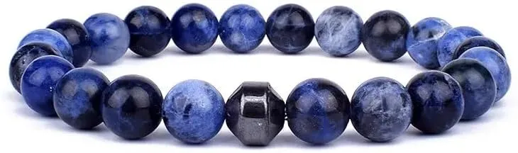 Natural Stone Bracelets Men Energy Cylinder Bracelets for Women Prayer Charm Jewelry Gift Pulsera