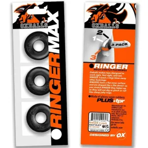 Ringer Max 3 Pc Cockring Set Black