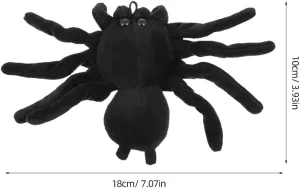 SAFIGLE 2pcs Funny Spider Ghost Spider Plush Toy Brooch Pendant Spinner Shaped Brooch Novelty Plush Pin for Halloween and Christmas Party Decorations