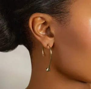Teardrop Hoop Earring