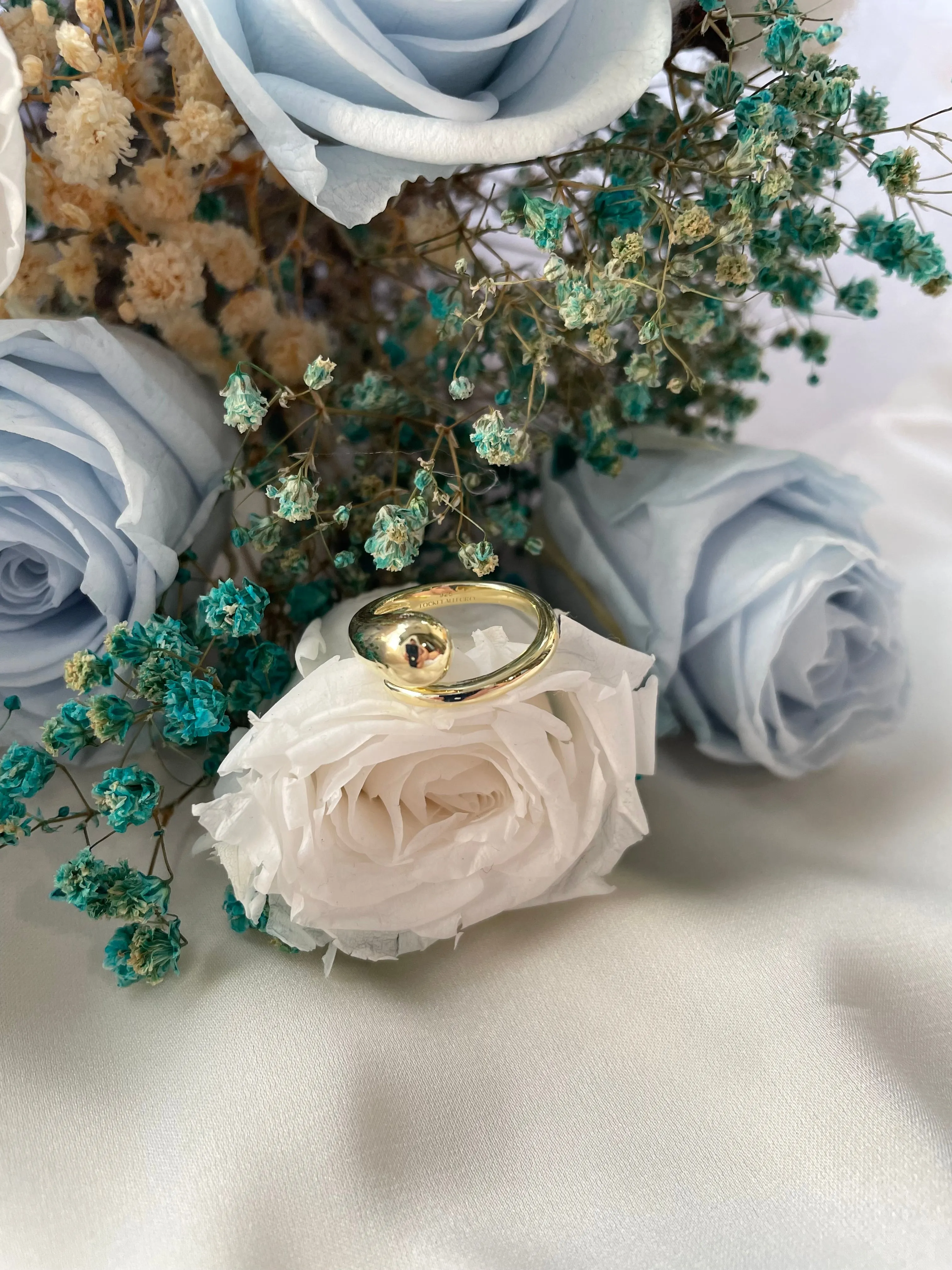 Teardrop Ring in Gold Vermeil