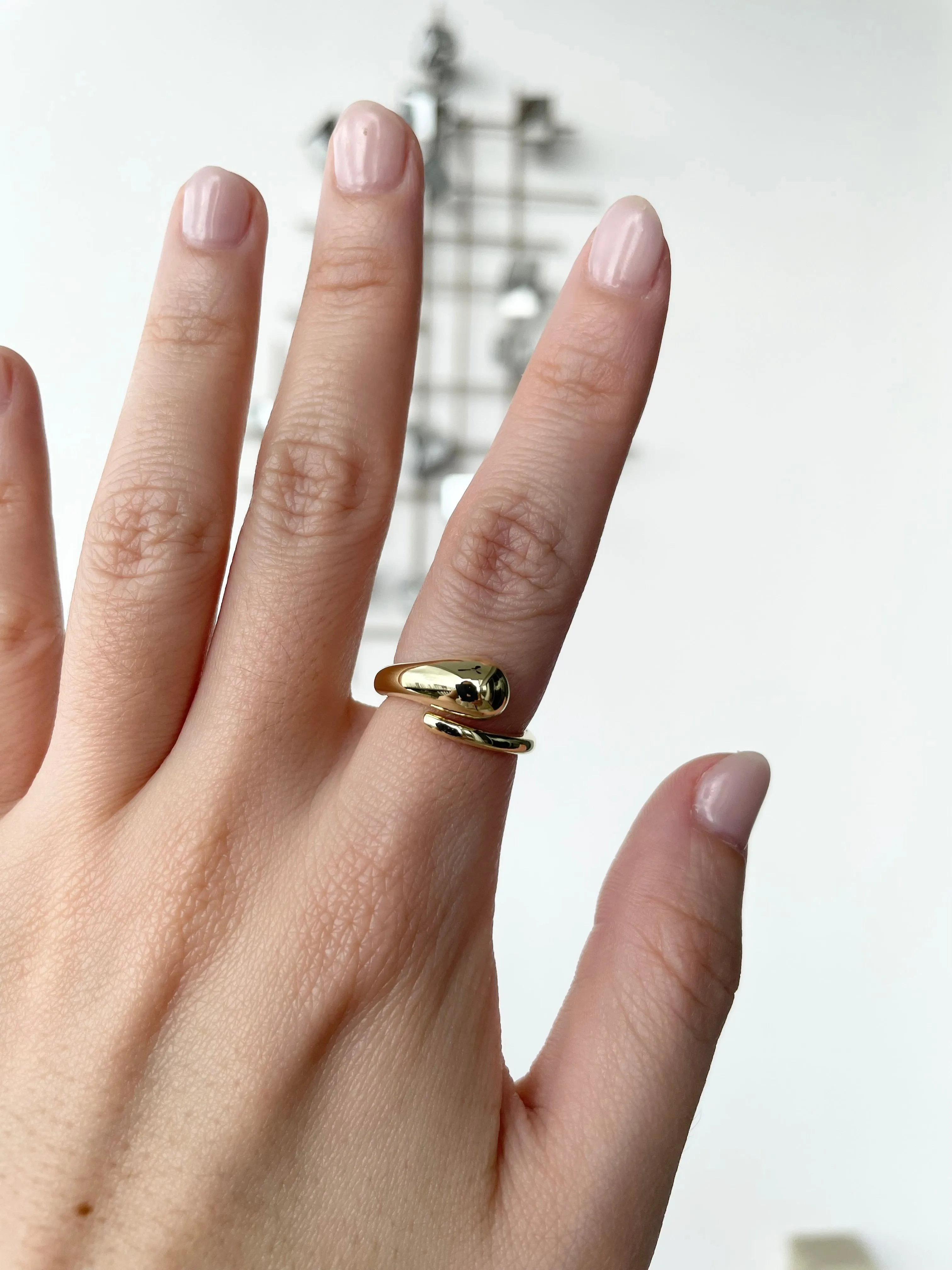 Teardrop Ring in Gold Vermeil