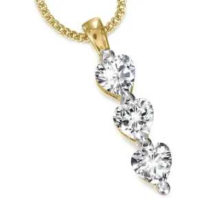Triple Heart Cut Pendant